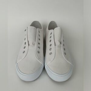 Hurley Women’s White slip on sneakers // 7us